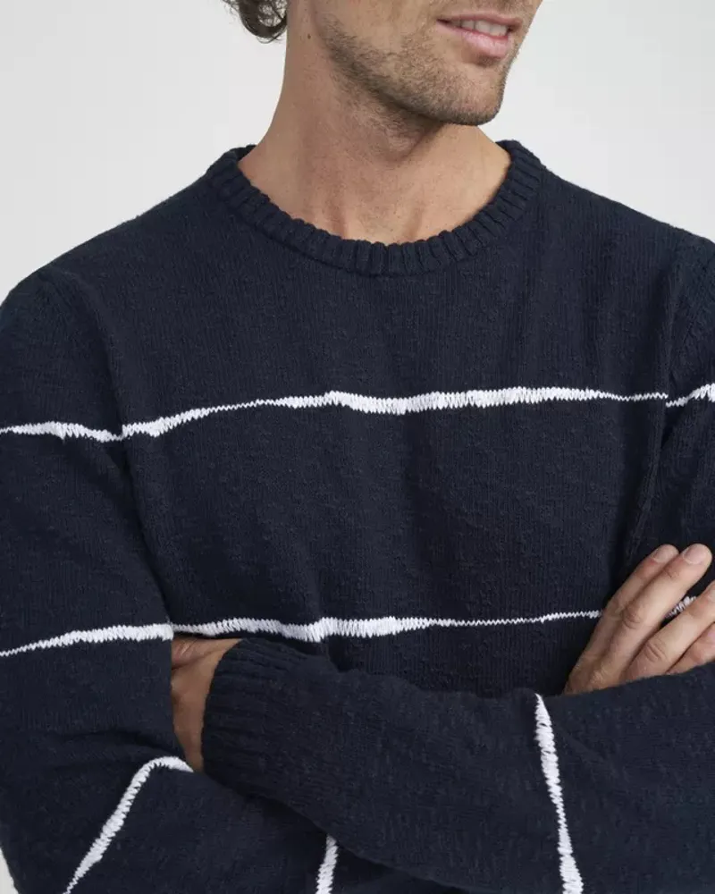 Holebrook Mens Jonas Crew Navy/White-3